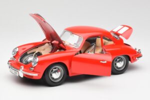 Porsche 356B Rdeč Bburago 1:18 3021 Kovina – slika 2 od 8