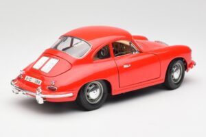 Porsche 356B Rdeč Bburago 1:18 3021 Kovina – slika 3 od 8