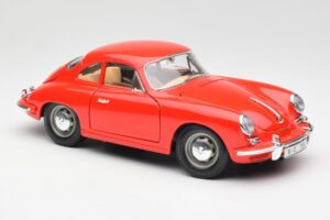 Porsche 356B Rdeč Bburago 1:18 3021 Kovina – slika 6 od 8