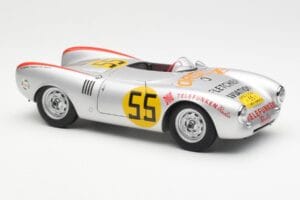Porsche 550-1500 RS Spyder #55 H. Herrmann Carrera Panamericana 1954 AUTOart 1:18 85470 Kovina – slika 6 od 8