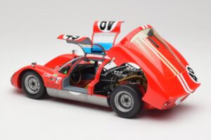 Porsche 906K #49 R. Vogele / J. Siffert 12 Hours of Sebring 1966 Minichamps 1:18 100666149 Kovina – slika 5 od 8