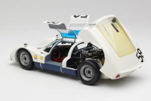 Porsche 906K #58 G. Klass / R. Stommelen 24 Hours of Le Mans 1966 Minichamps 1:18 100666158 Kovina – slika 5 od 8