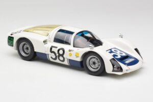 Porsche 906K #58 G. Klass / R. Stommelen 24 Hours of Le Mans 1966 Minichamps 1:18 100666158 Kovina – slika 6 od 8