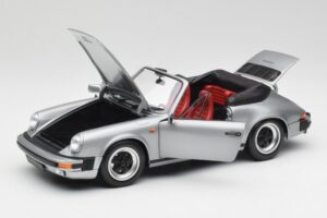 Porsche 911 930 Carrera 3.2 Kabriolet Siva Metalik Minichamps 1:18 100063034 Kovina – slika 2 od 8