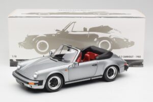 Porsche 911 930 Carrera 3.2 Kabriolet Siva Metalik Minichamps 1:18 100063034 Kovina – slika 8 od 8