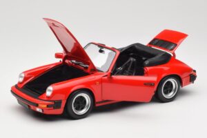 Porsche 911 930 Carrera 3.2 Cabriolet Guards Red Minichamps 1:18 110063030 Kovina – slika 2 od 8
