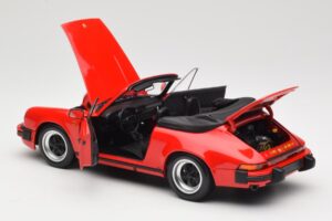 Porsche 911 930 Carrera 3.2 Cabriolet Guards Red Minichamps 1:18 110063030 Kovina – slika 5 od 8