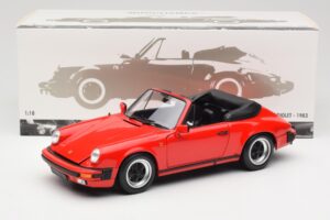 Porsche 911 930 Carrera 3.2 Cabriolet Guards Red Minichamps 1:18 110063030 Kovina – slika 8 od 8