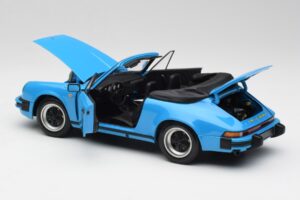 Porsche 911 930 Carrera Kabriolet Modra Minichamps 1:18 100063032 Kovina – slika 5 od 8