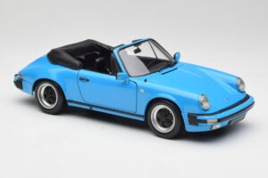 Porsche 911 930 Carrera Kabriolet Modra Minichamps 1:18 100063032 Kovina – slika 6 od 8