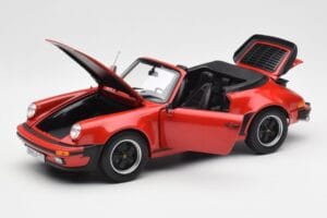 Porsche 911 930 Turbo Kabriolet Rdeč Norev 1:18 187664 Kovina – slika 2 od 8