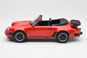 Porsche 911 930 Turbo Kabriolet Rdeč Norev 1:18 187664 Kovina – slika 4 od 8
