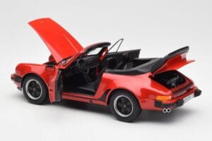 Porsche 911 930 Turbo Kabriolet Rdeč Norev 1:18 187664 Kovina – slika 5 od 8