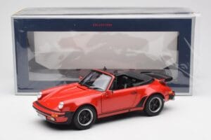 Porsche 911 930 Turbo Kabriolet Rdeč Norev 1:18 187664 Kovina – slika 8 od 8