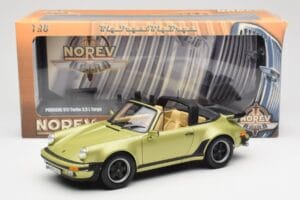 Porsche 911 930 Turbo Targa Zelen Metalik Norev 1:18 187526 Kovina – slika 10 od 10