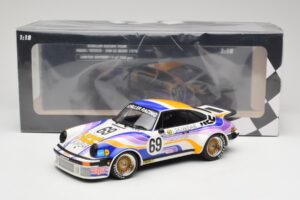 Porsche 911 934 Schiller Racing Team #69 R. Haldi / H. Vetsch 24 Hours of Le Mans 1976 Minichamps 1:18 155766469 Kovina – slika 6 od 6
