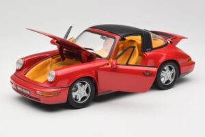 Porsche 911 964 Carrera 2 Targa Rdeč Anson 1:18 30305-W Kovina – slika 2 od 8