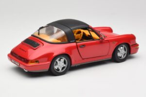 Porsche 911 964 Carrera 2 Targa Rdeč Anson 1:18 30305-W Kovina – slika 3 od 8