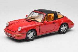 Porsche 911 964 Carrera 2 Targa Rdeč Anson 1:18 30305-W Kovina