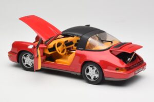 Porsche 911 964 Carrera 2 Targa Rdeč Anson 1:18 30305-W Kovina – slika 5 od 8