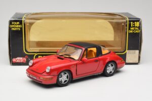 Porsche 911 964 Carrera 2 Targa Rdeč Anson 1:18 30305-W Kovina – slika 8 od 8