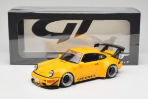 Porsche 911 964 RWB Keema Yellow GT Spirit 1:18 GT492 Smola – slika 6 od 6