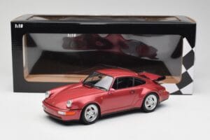 Porsche 911 964 Turbo Rdeč Minichamps 1:18 155069102 Kovina – slika 6 od 6