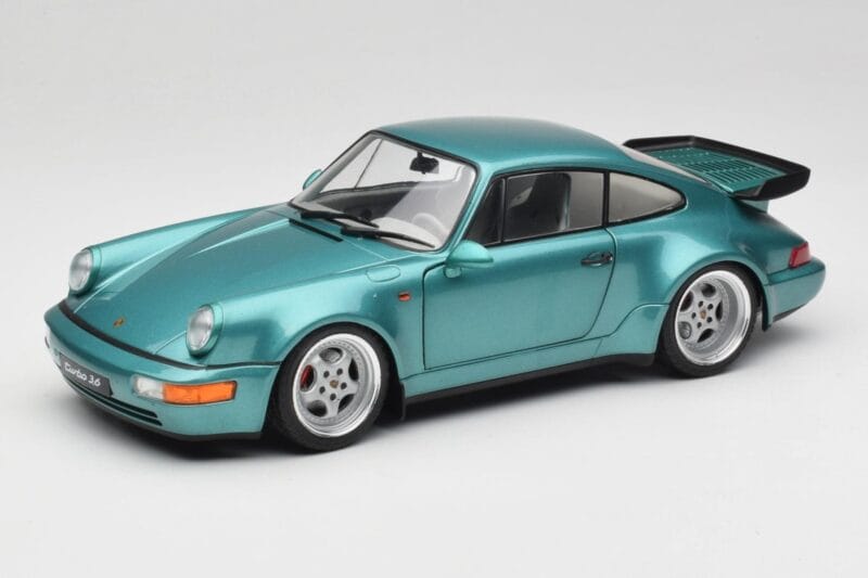 Porsche 911 964 Turbo Wimbledon Green Metallic Solido 1:18 S1803407 Kovina
