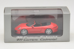 Porsche 911 991 Carrera Kabriolet Rdeč Minichamps 1:43 WAP0200120C Kovina – slika 4 od 4