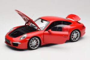 Porsche 911 991 Carrera S Guards Rdeč Minichamps 1:18 100061020 Kovina – slika 2 od 8