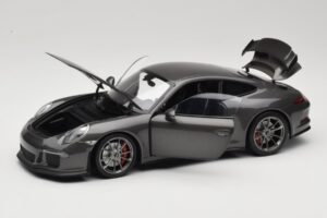 Porsche 911 991 GT3 Grey Metallic Minichamps 1:18 110062720 Kovina – slika 2 od 8