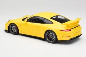 Porsche 911 991 GT3 Racing Rumena & Srebrna Kolesa Minichamps 1:18 110062722 Kovina – slika 7 od 8