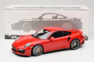 Porsche 911 991 Turbo S Guards Red Minichamps 1:18 110067122 Kovina – slika 8 od 8
