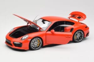 Porsche 911 991 Turbo S Lava Orange Minichamps 1:18 110067120 Kovina – slika 2 od 8