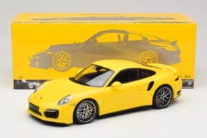 Porsche 911 991 Turbo S Rumen S Srebrnimi Platišči Minichamps 1:18 110062322 Kovina – slika 8 od 8