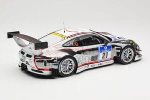 Porsche 911 991.1 GT3 R #21 WTM Racing J. Stursberg / V. Krumbach 24h Nurburgring 2016 Minichamps 1:18 155166021 Kovina – slika 2 od 6