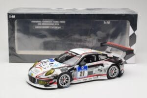 Porsche 911 991.1 GT3 R #21 WTM Racing J. Stursberg / V. Krumbach 24h Nurburgring 2016 Minichamps 1:18 155166021 Kovina – slika 6 od 6