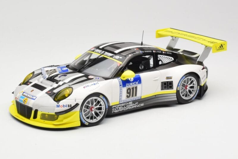Porsche 911 991.1 GT3 R #911 Manthey Racing N. Tandy / E. Bamber 24h Nurburgring 2016 Minichamps 1:18 155166911 Kovina