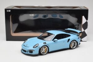 Porsche 911 991.1 GT3 RS Modra Mat Platišča Minichamps 1:18 153066235 Kovina – slika 6 od 6
