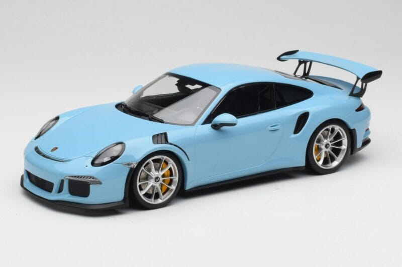 Porsche 911 991.1 GT3 RS Modra Mat Platišča Minichamps 1:18 153066235 Kovina