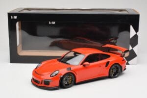 Porsche 911 991.1 GT3 RS Lava Orange Minichamps 1:18 155066220 Kovina – slika 6 od 6