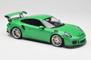 Porsche 911 991.1 GT3 RS Lizard Zelena & Srebrna Kolesa Minichamps 1:18 153066229 Kovina – slika 4 od 6