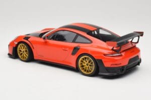 Porsche 911 991.2 GT2 RS Oranžen Weissach Package Zlata Platišča Minichamps 1:18 155068305 Kovina – slika 5 od 6
