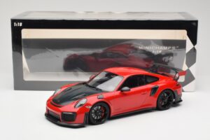 Porsche 911 GT2 RS 991.2 Rdeč Črna Platišča Minichamps 1:18 155068307 Kovina – slika 6 od 6