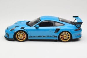 Porsche 911 991.2 GT3 RS Moder z Zlatimi Platišči Minichamps 1:18 155068222 Kovina – slika 3 od 6