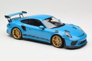 Porsche 911 991.2 GT3 RS Moder z Zlatimi Platišči Minichamps 1:18 155068222 Kovina – slika 4 od 6