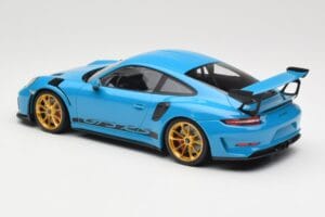 Porsche 911 991.2 GT3 RS Moder z Zlatimi Platišči Minichamps 1:18 155068222 Kovina – slika 5 od 6