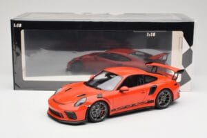 Porsche 911 991.2 GT3 RS Lava Orange & Srebrna Platišča Minichamps 1:18 155068225 Kovina – slika 6 od 6