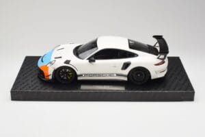 Porsche 911 991.2 GT3 RS Manthey Racing Bel & Modra & Oranžna Minichamps 1:18 MR-911-GT3RS-1805 Kovina