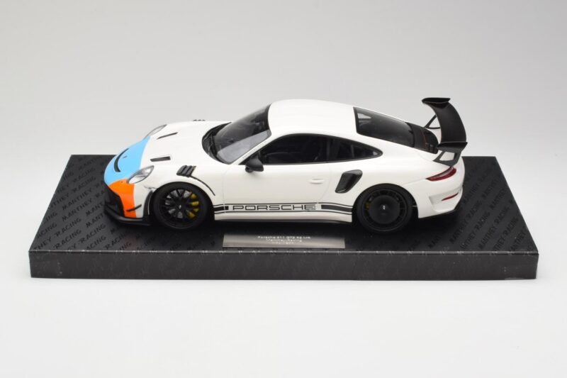 Porsche 911 991.2 GT3 RS Manthey Racing Bel & Modra & Oranžna Minichamps 1:18 MR-911-GT3RS-1805 Kovina